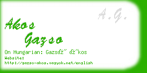 akos gazso business card